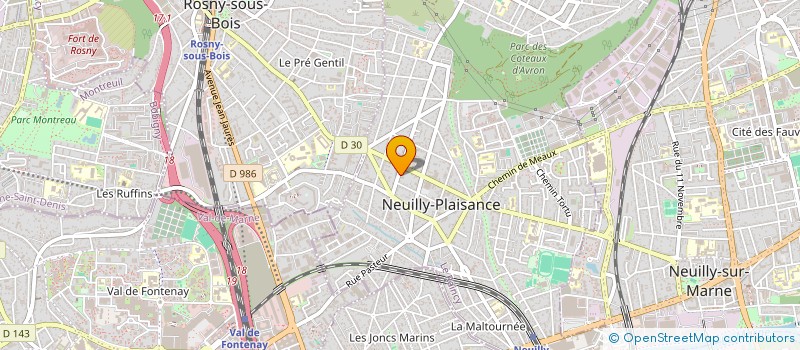 localisation de l'entreprise METRE DEVIS TCE à NEUILLY-PLAISANCE