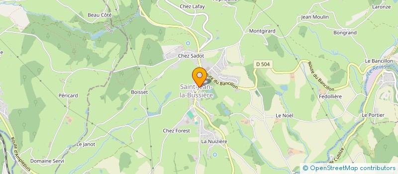 localisation de l'entreprise METRE KUBE à SAINT-JEAN-LA-BUSSIERE