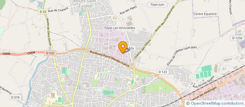 localisation de l'entreprise METRE SUD EST à MOURS-SAINT-EUSEBE