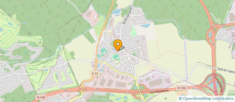 localisation de l'entreprise METREECS à TIGERY