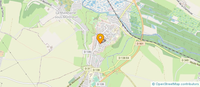 localisation de l'entreprise METRES PLANS COORDINATION BATIMENT à MONTREUIL-SUR-MER