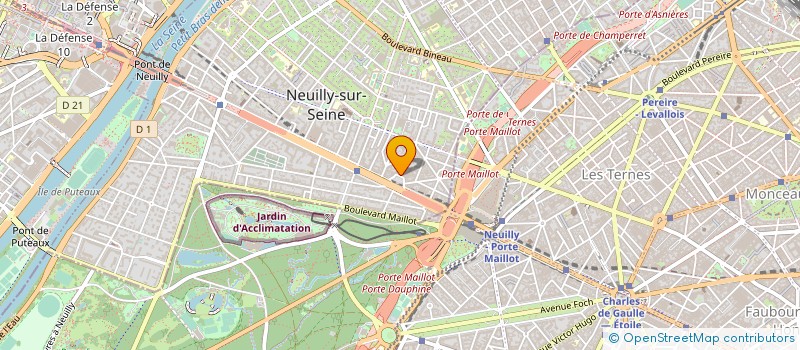 localisation de l'entreprise METRIC à NEUILLY-SUR-SEINE