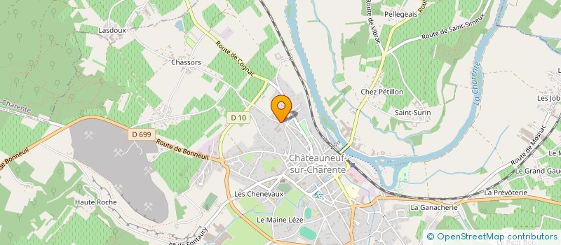 localisation de l'entreprise METRIC OBJECT  CHATEAUNEUF-SUR-CHARENTE