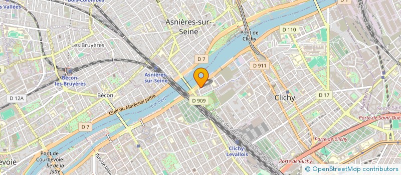 localisation de l'entreprise METRICMIND à CLICHY