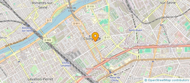 localisation de l'entreprise METRIMMO à CLICHY