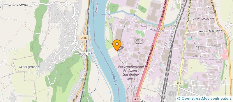 localisation de l'entreprise METRIPOLIS  PORTES-LES-VALENCE