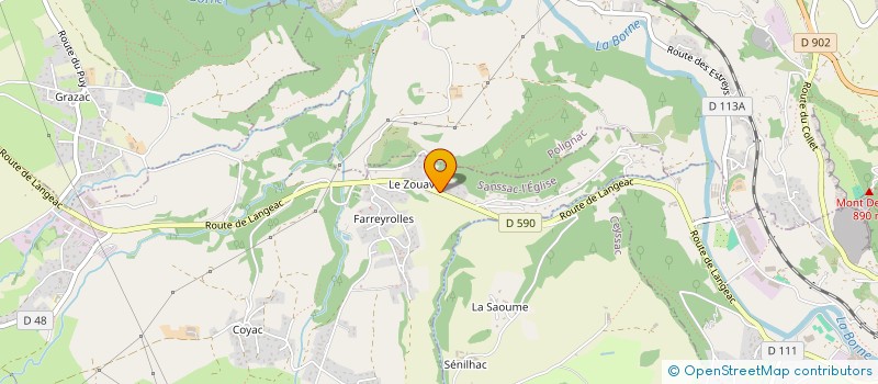 localisation de l'entreprise METRIQUE  SANSSAC-L EGLISE