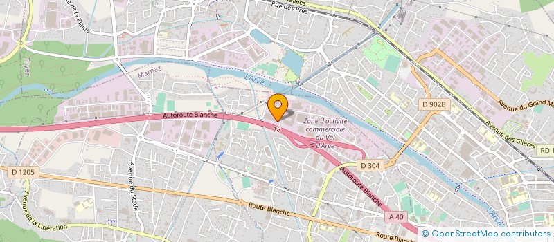 localisation de l'entreprise METRISE E2 à SCIONZIER