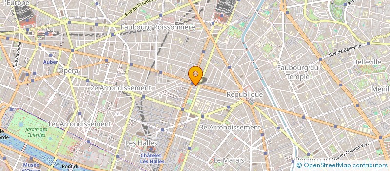localisation de l'entreprise METRIX à PARIS