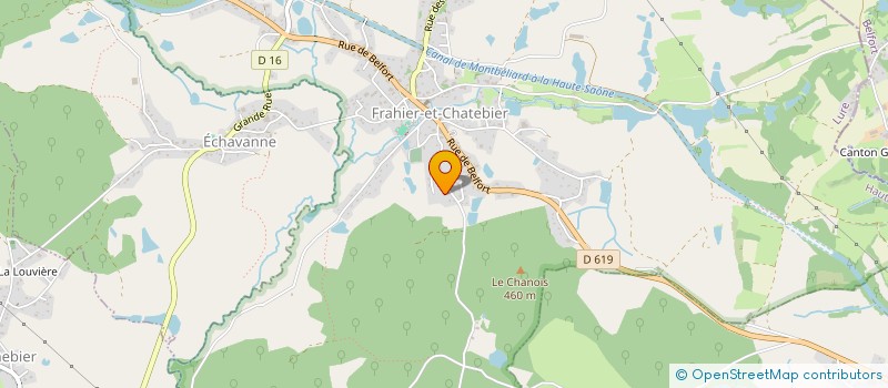 localisation de l'entreprise METRIX  FRAHIER-ET-CHATEBIER