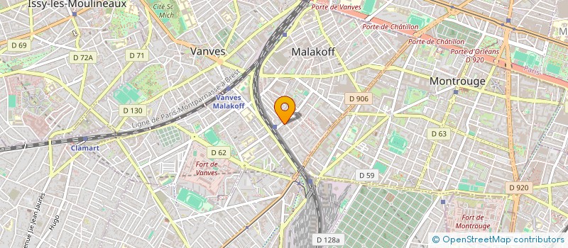localisation de l'entreprise METRO DOLET  MALAKOFF