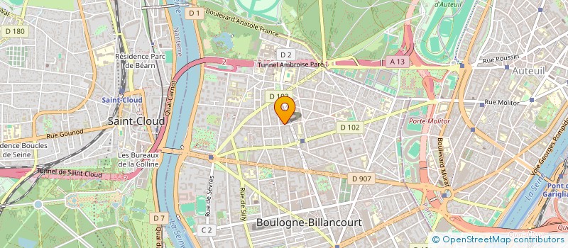 localisation de l'entreprise METRO GALERIE à BOULOGNE BILLANCOURT