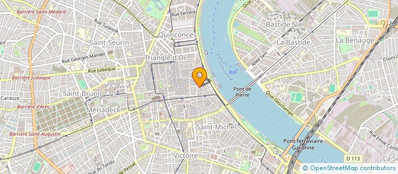 localisation de l'entreprise METRO SPORT COMMUNICATION à BORDEAUX