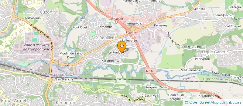 localisation de l'entreprise METRO29-IMMO  ERGUE-GABERIC