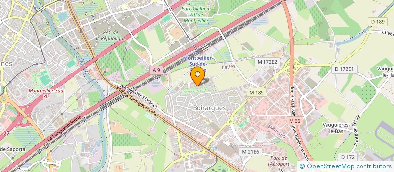 localisation de l'entreprise METROBE à LATTES