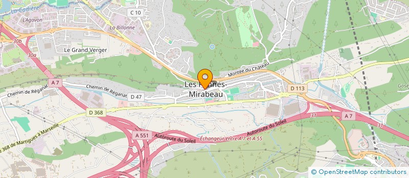 localisation de l'entreprise METROBIDULE CITY à LES PENNES-MIRABEAU