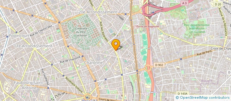 localisation de l'entreprise METROCHROME  PARIS