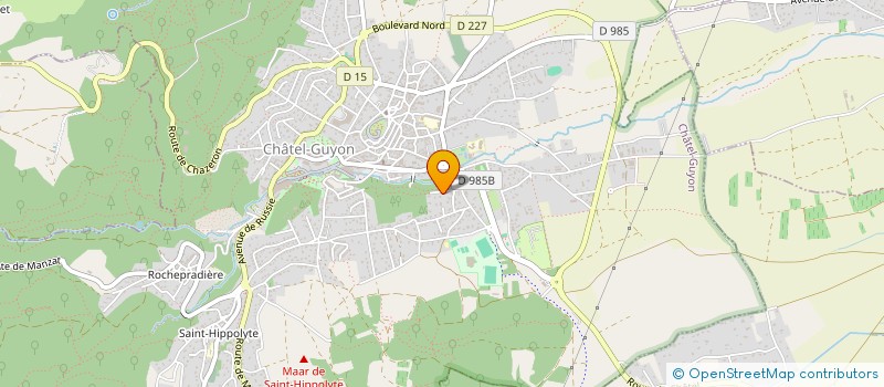 localisation de l'entreprise METROFOCUS CENTRE  CHATEL-GUYON