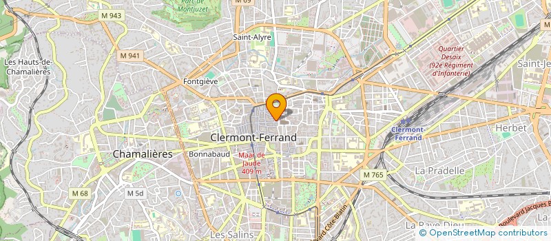 localisation de l'entreprise METROMATIC  CLERMONT-FERRAND