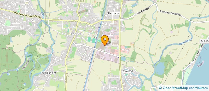 localisation de l'entreprise METRON à ESCHAU