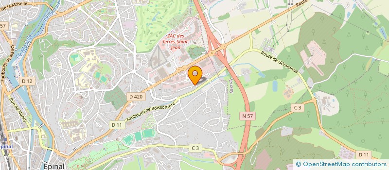 localisation de l'entreprise METRONA'O  EPINAL