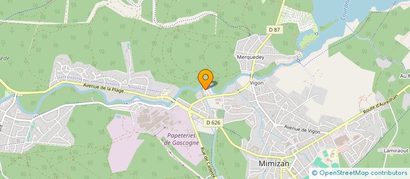 localisation de l'entreprise METRONOME  MIMIZAN