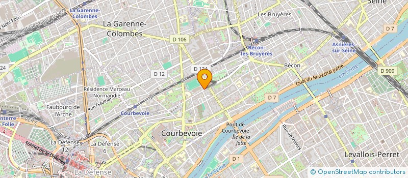 localisation de l'entreprise METRONOME SARL à COURBEVOIE