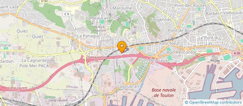 localisation de l'entreprise METROPOLE AGENCE CONSEIL à TOULON