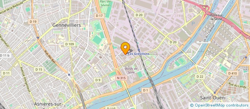 localisation de l'entreprise METROPOLE ATELIER à GENNEVILLIERS