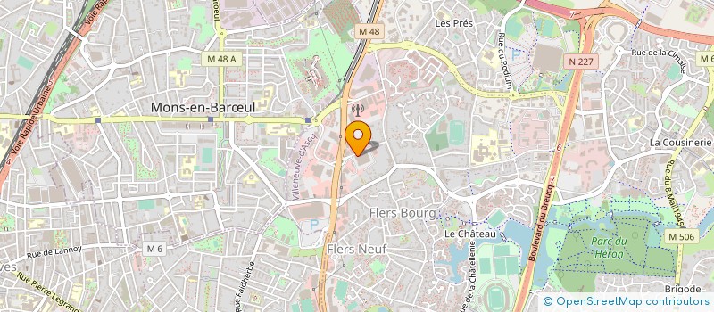 localisation de l'entreprise METROPOLE AUTOMOBILES à VILLENEUVE D ASCQ