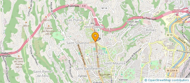 localisation de l'entreprise METROPOLE BLEUE à NICE