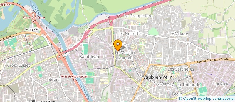 localisation de l'entreprise METROPOLE DECORATION  VAULX-EN-VELIN