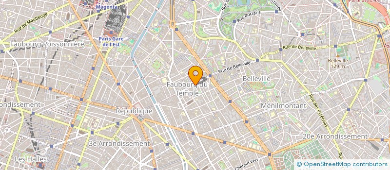 localisation de l'entreprise METROPOLE- ECHANGES ET RENCONTRES EN ARTS VISUELS  PARIS