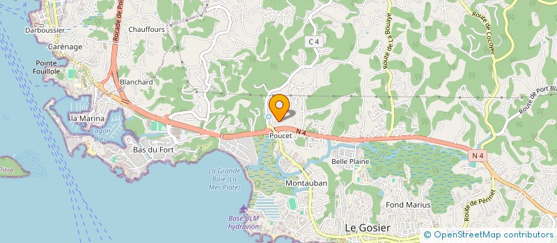 localisation de l'entreprise METROPOLE GUADELOUPE SECURITE à LE GOSIER