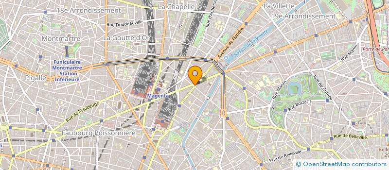 localisation de l'entreprise METROPOLE LAFAYETTE  PARIS