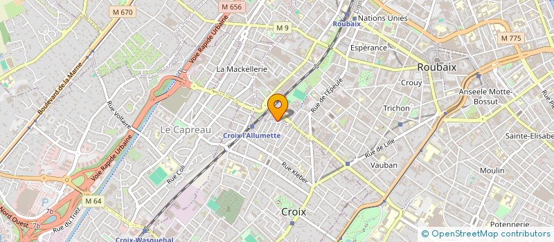 localisation de l'entreprise METROPOLE RENOV  ROUBAIX