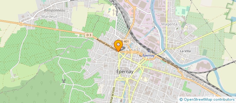 localisation de l'entreprise METROPOLE SERVICES à EPERNAY