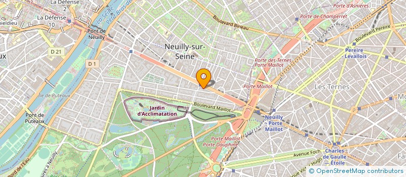 localisation de l'entreprise METROPOLE TELEVISION à NEUILLY-SUR-SEINE