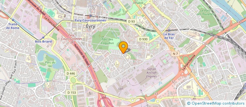 localisation de l'entreprise METROPOLIS  EVRY-COURCOURONNES