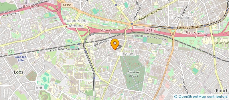 localisation de l'entreprise METROPOLITAN DRIVER COMPANY à LILLE