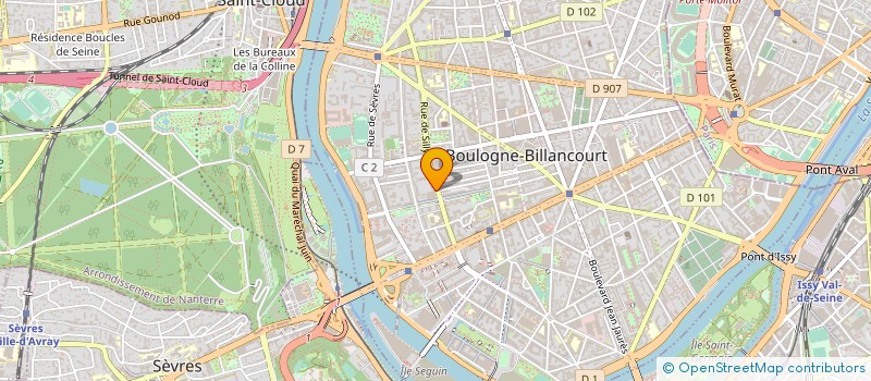 localisation de l'entreprise METROPOLITAN FORMATIONS à BOULOGNE-BILLANCOURT