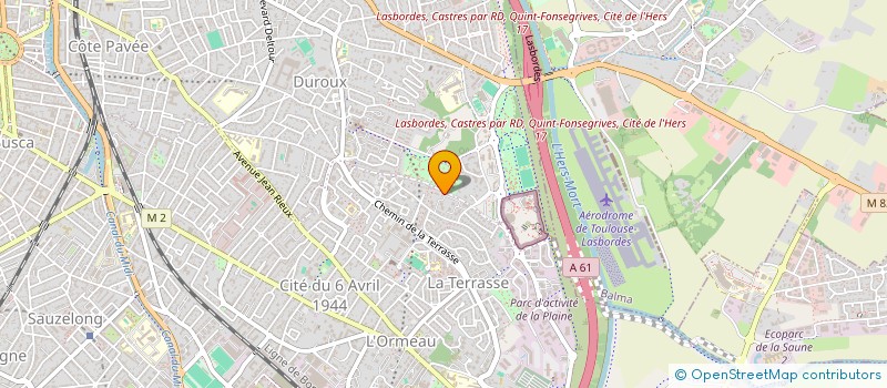 localisation de l'entreprise METROSERAIE à TOULOUSE