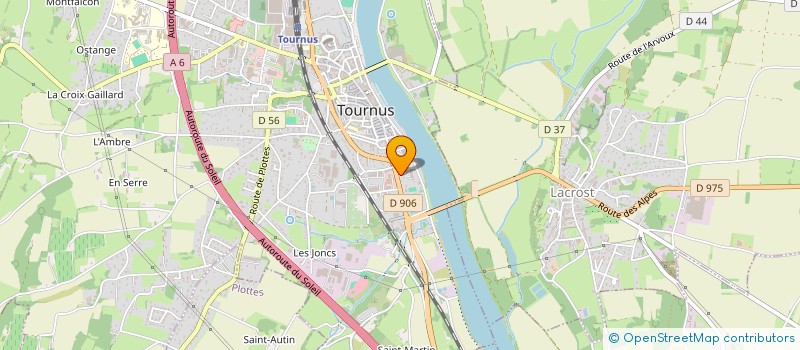 localisation de l'entreprise METROZ/NEMOND  TOURNUS