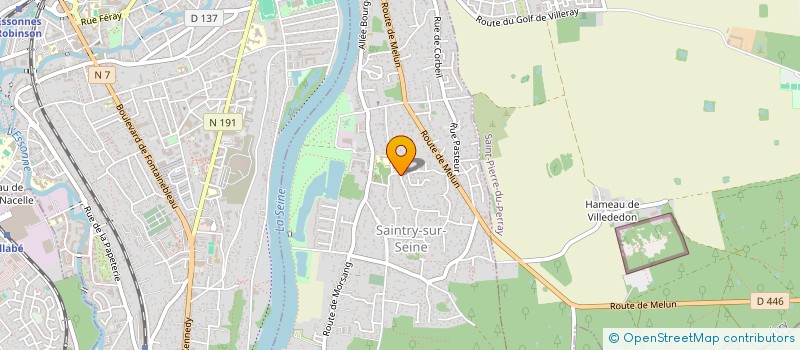 localisation de l'entreprise METS TENDANCES  SAINTRY SUR SEINE