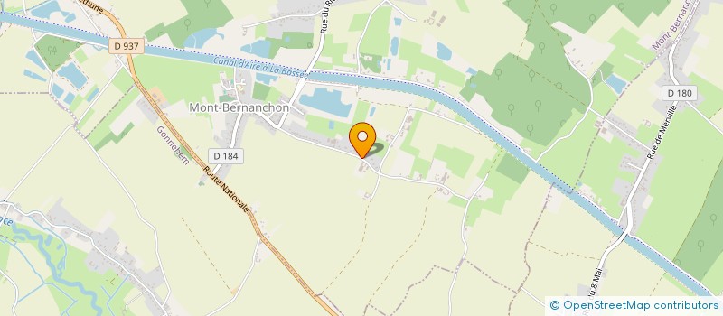 localisation de l'entreprise METTA-IMMO  ISBERGUES