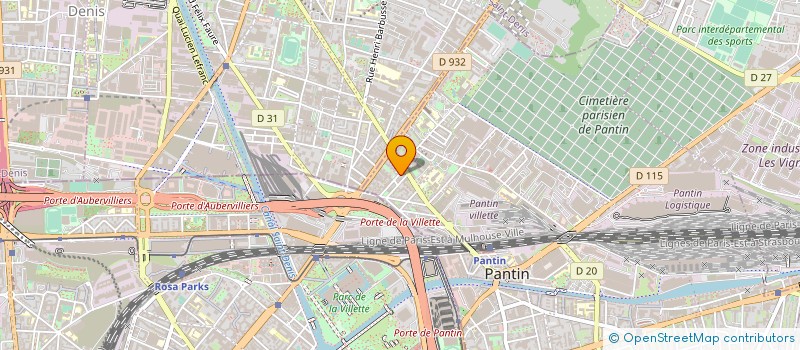 localisation de l'entreprise METTEZ VOUS AU COURANT à PANTIN