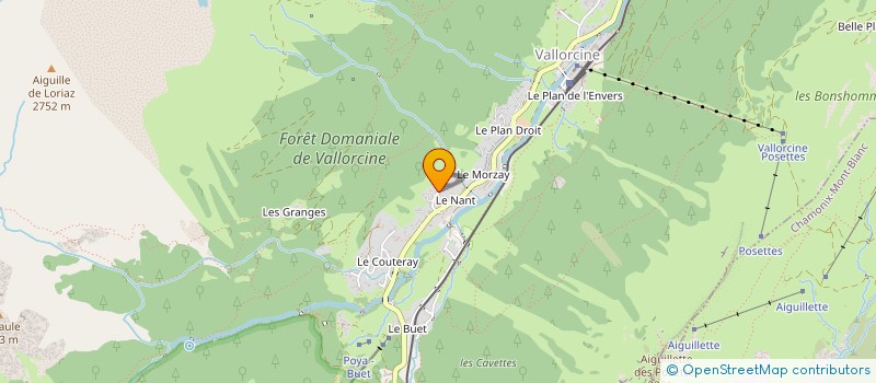 localisation de l'entreprise METUDECO à VALLORCINE