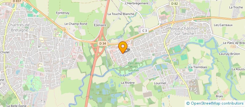 localisation de l'entreprise METVIGREUX  NOYAL-CHATILLON-SUR-SEICHE