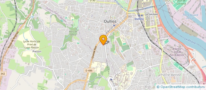 localisation de l'entreprise METYS à OULLINS-PIERRE-BENITE