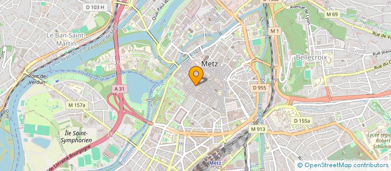 localisation de l'entreprise METZ 55 à METZ
